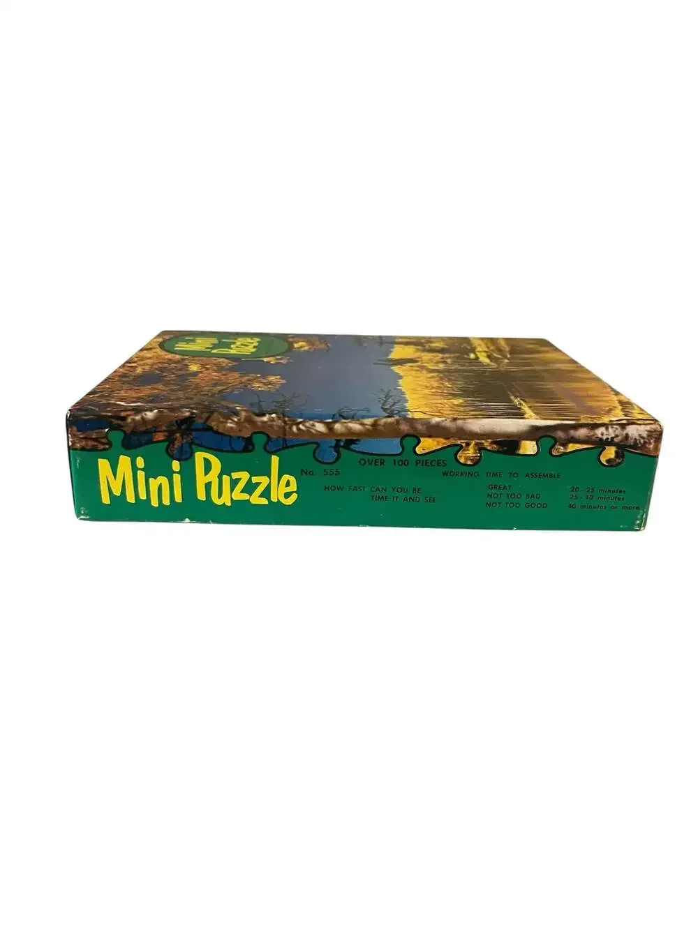 Vintage Warren Paper Products Mini Puzzle Canjilon Lake